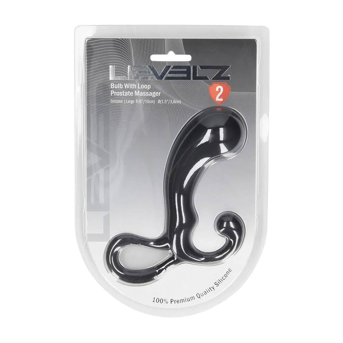 3-Masażer prostaty silikonowy Levelz L czarny 15 cm-3