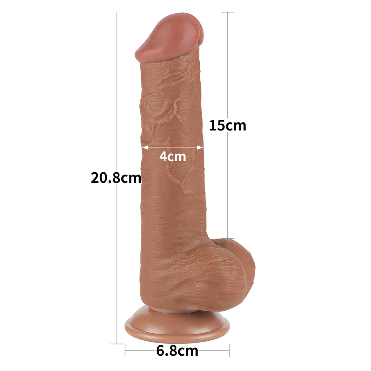 1-8'' Sliding Skin Dual Layer Dong Brown-1