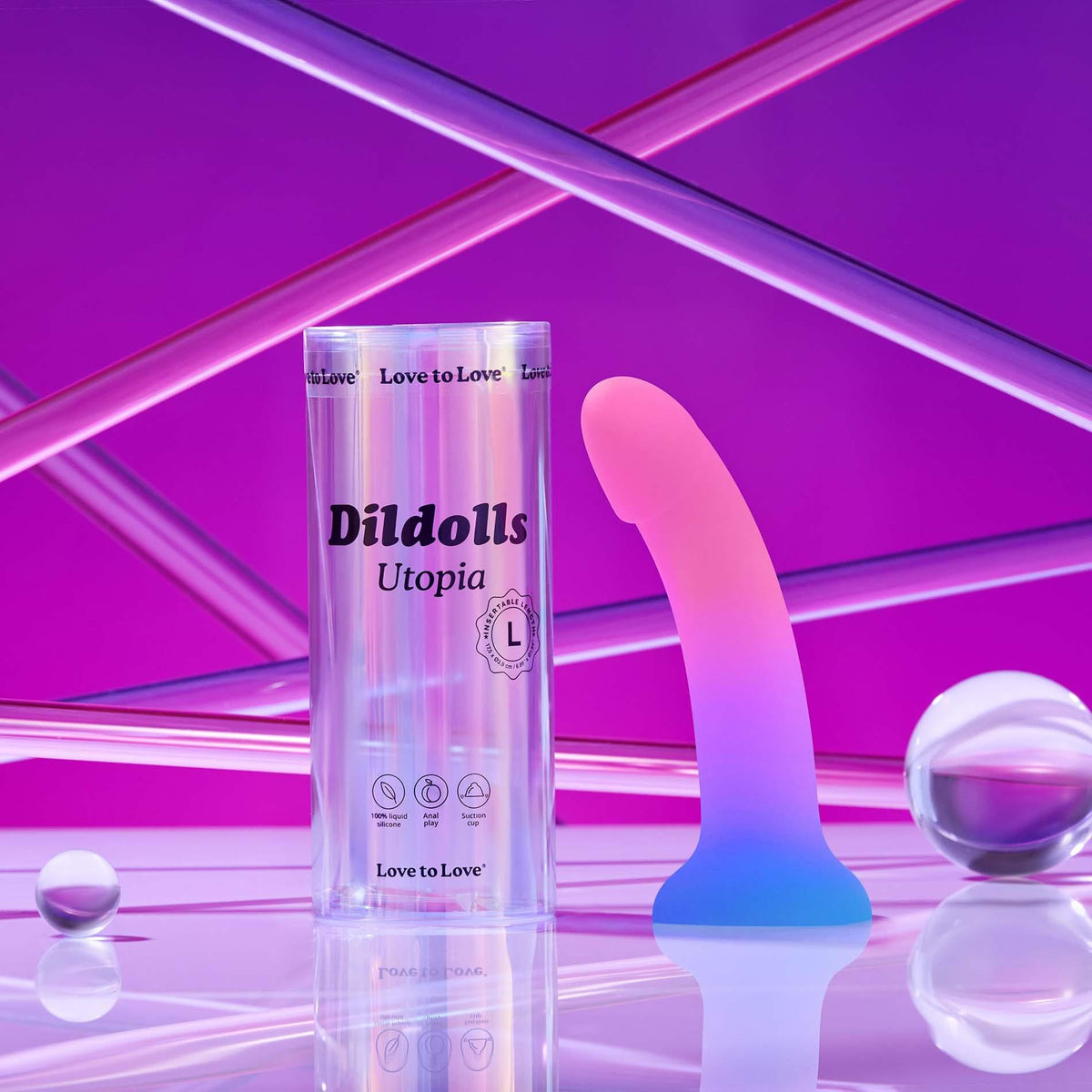 3-Dildo realistyczne silikonowe Dildolls Utopia L 19 cm-3