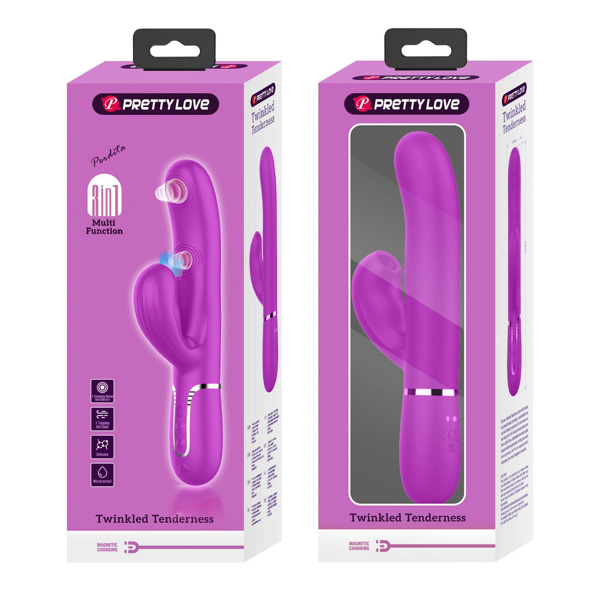 4-Wibrator króliczek Pretty Love Twinkled Tenderness silikonowy USB-4