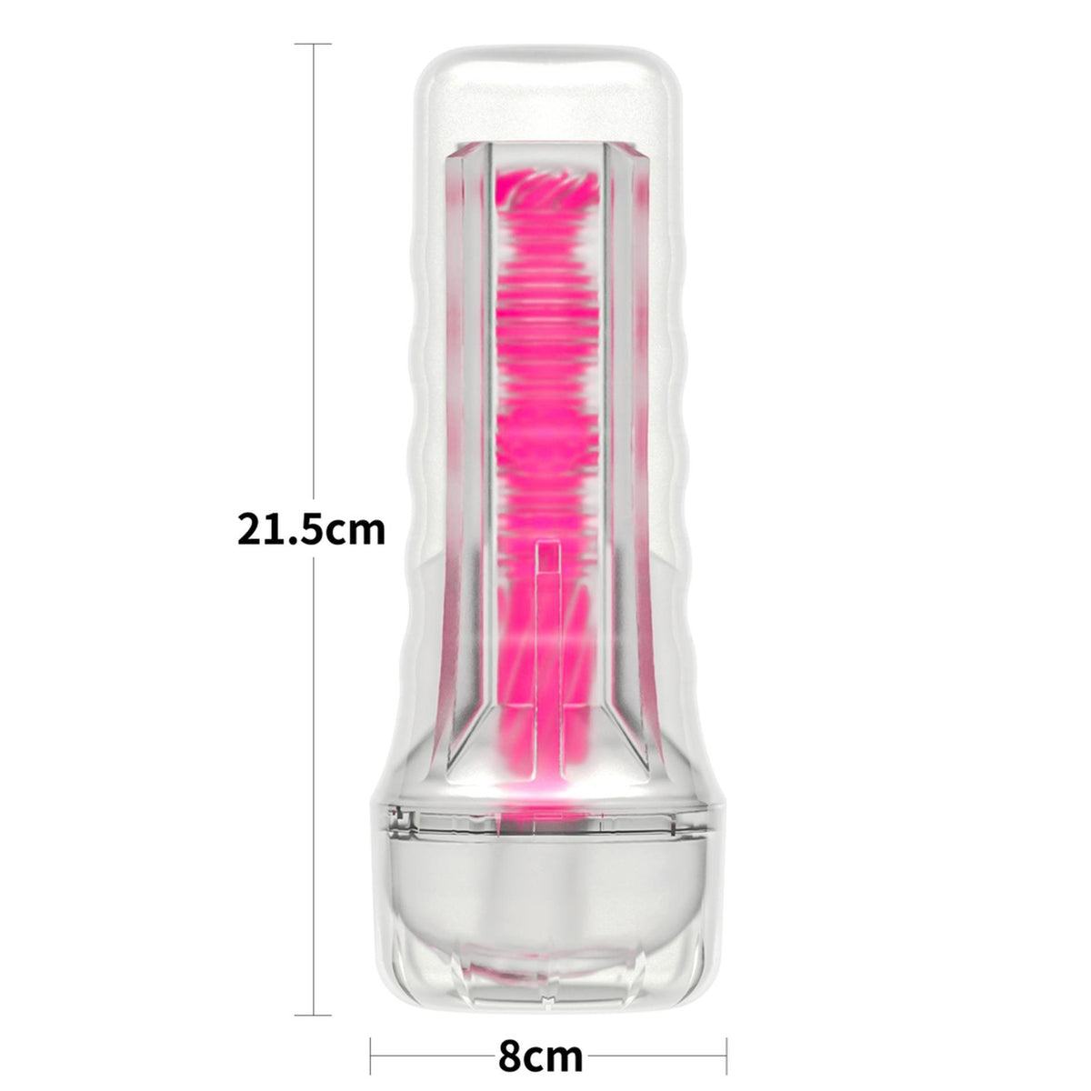 5-8.5'' Lumino Play Masturbator - Pink Glow-5