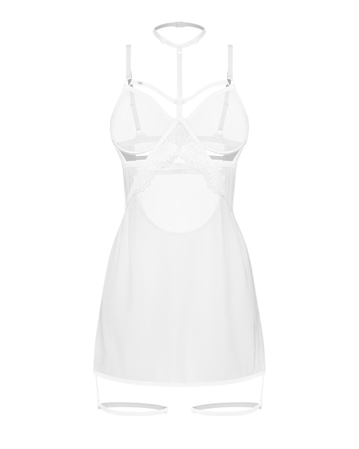 1-Body Obsessive Arrowel White z chokerem L/XL-1