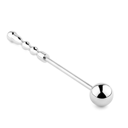 1-Stalowy korek analny z długim uchwytem HeavyFun 27,5 cm-1