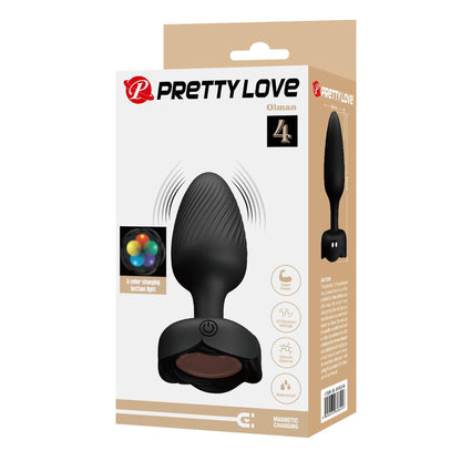 2-Korek analny wibrujący Pretty Love Olman silikonowy LED 10 wibracji-2