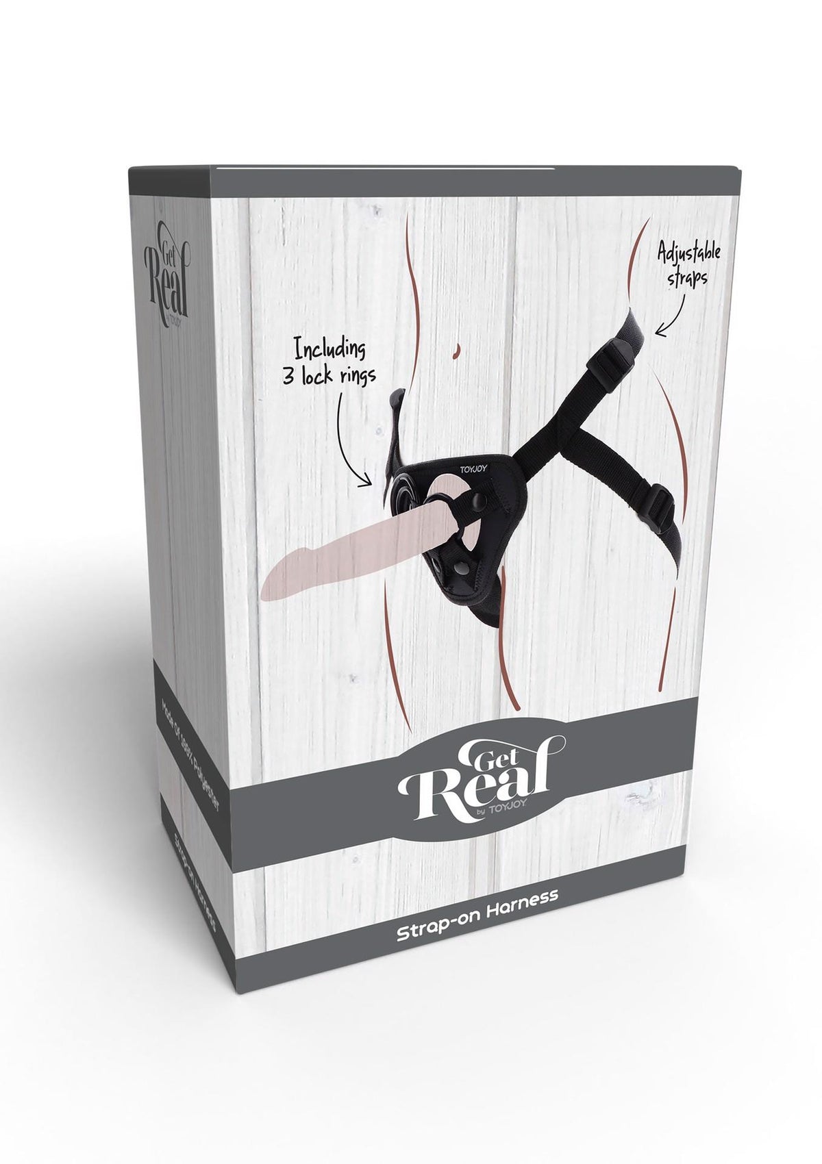 5-Uprząż strap on ToyJoy Get Real poliestrowa czarna-5
