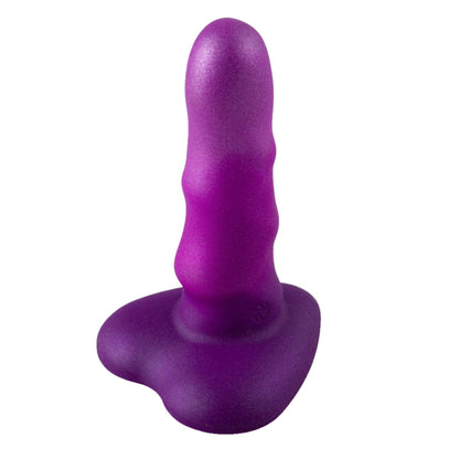 5-Dildo silikonowe Flow Unicorn Mini fioletowe-5