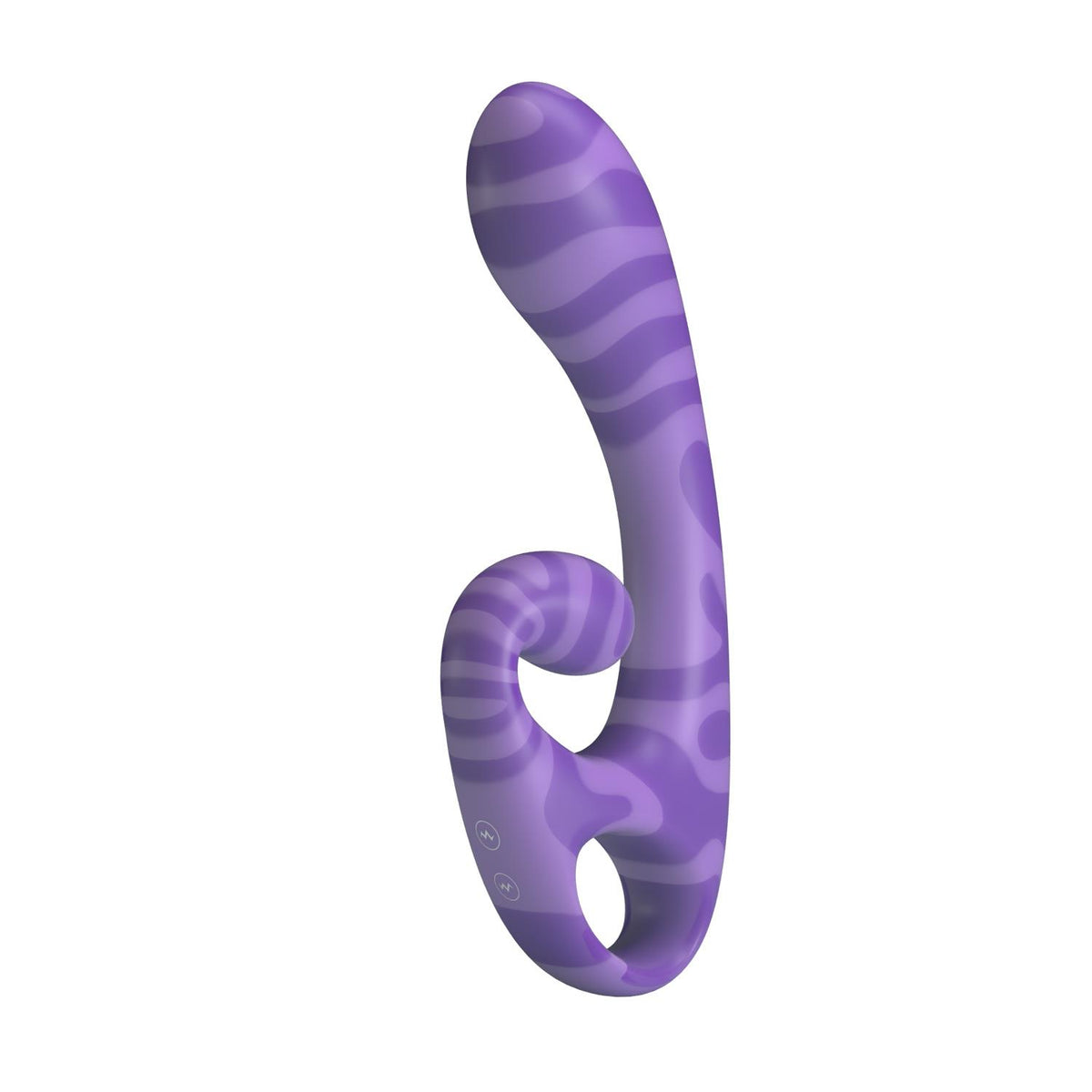 3-Dwustronny stymulator łechtaczki Pretty Love Sumner fioletowy silikonowy-3
