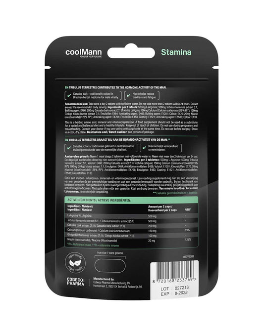 2-Tabletki CoolMann Stamina na wytrzymałość 60 sztuk-2
