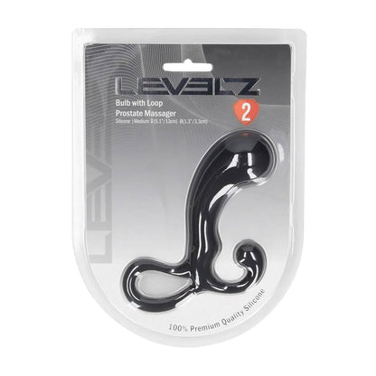 1-Masażer prostaty silikonowy Levelz M czarny 13 cm-1