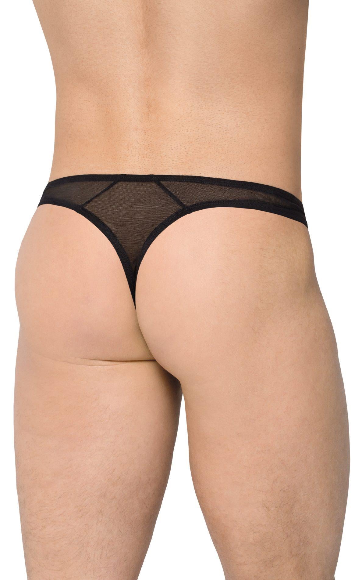 1-Stringi męskie wycięte SoftLine 4525 czarne M/L-1