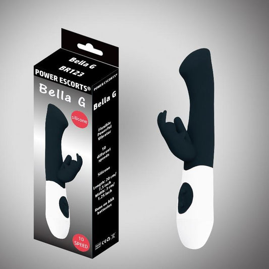 2-Wibrator punktu G Bella G Power Escorts czarny 20 cm-2
