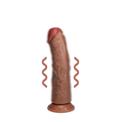4-Wibrator realistyczny zakrzywiony RealRock cielisty 17 cm-4