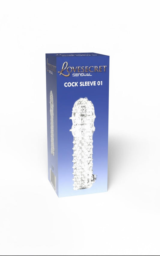 2-Rękaw na penisa przezroczysty z wypustkami Lovesecret LS37 12,5 cm-2