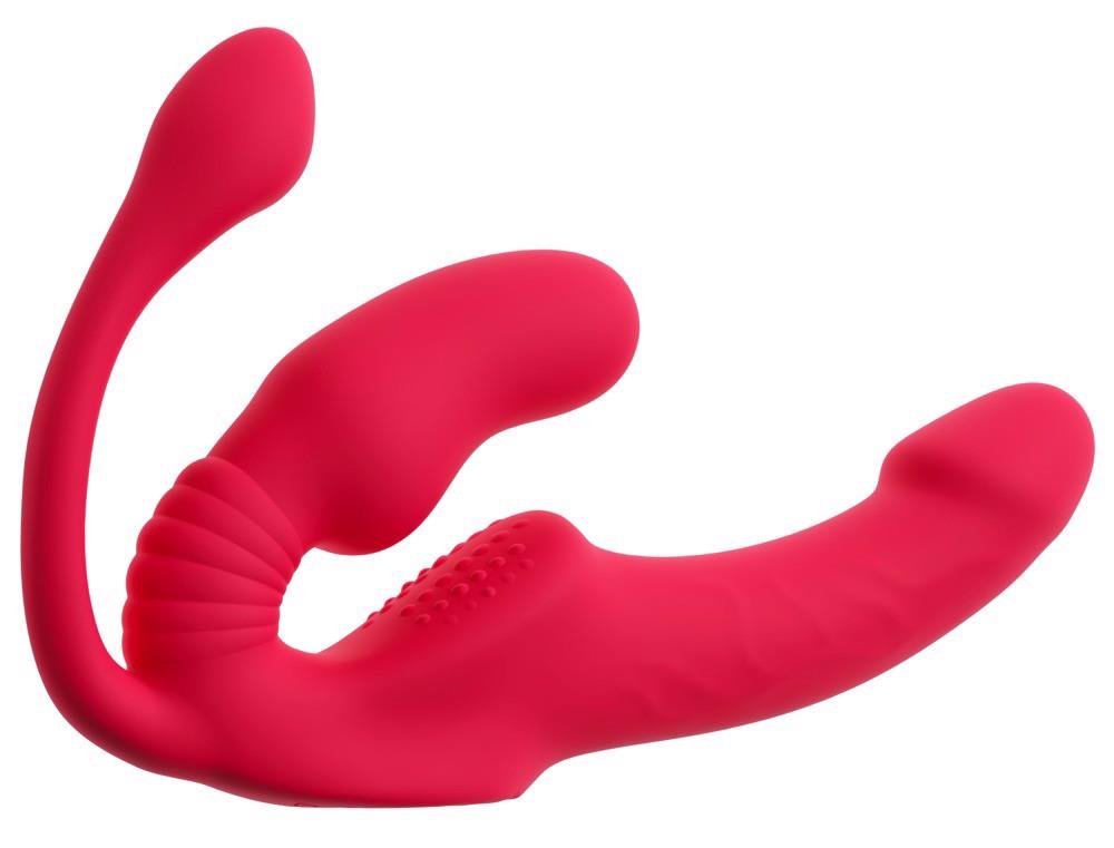 3-Wibrator strap on potrójny You2Toys USB 23 cm-3