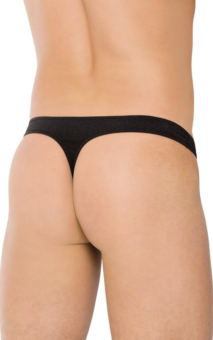 1-Męskie stringi z błyskawicznym zamkiem SoftLine 4501 czarne M/L-1