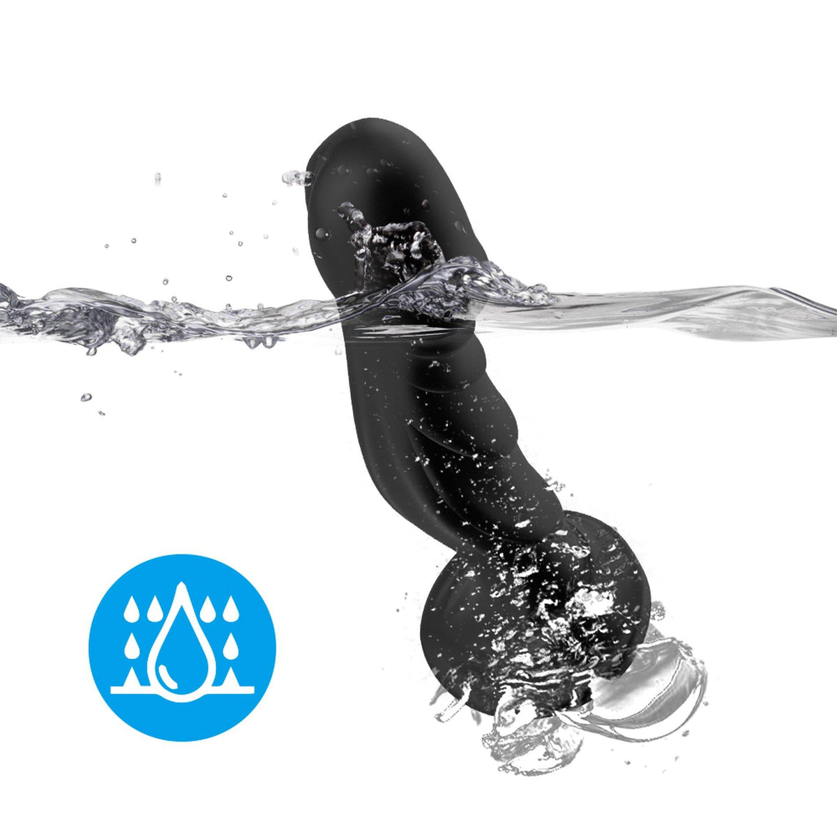 2-Wibrator analny Optimus Black B Series Joy silikonowy 16 cm-2