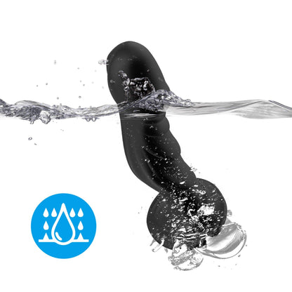 2-Wibrator analny Optimus Black B Series Joy silikonowy 16 cm-2