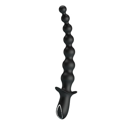 3-Pręt analny wibrujący Pretty Love Dedron czarny 25 cm USB-3