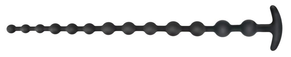 5-Black Velvets Anal Beads Silic-5