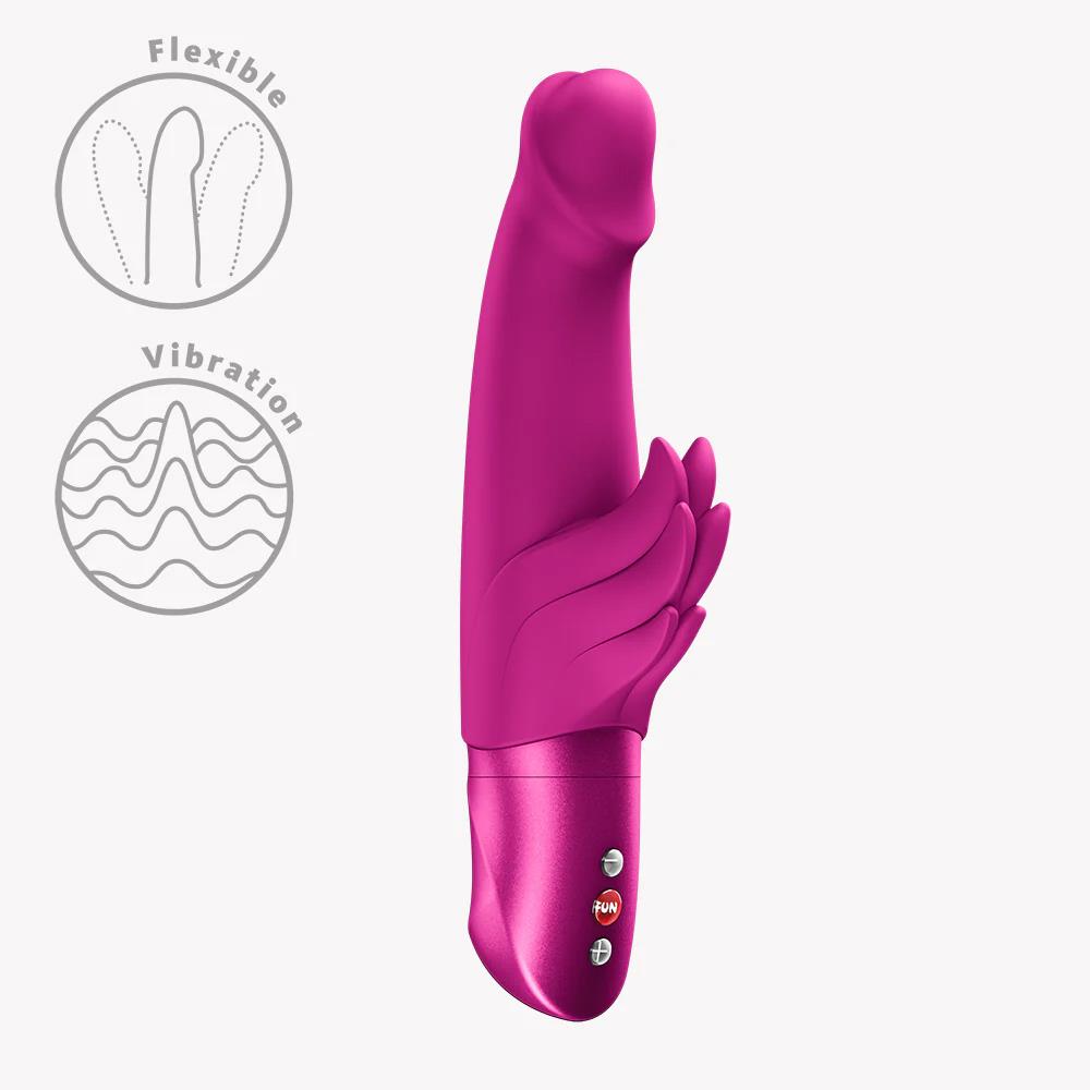 1-Wibrator króliczek Wicked Angel silikonowy różowy 9,5 cm Fun Factory-1