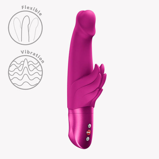 1-Wibrator króliczek Wicked Angel silikonowy różowy 9,5 cm Fun Factory-1