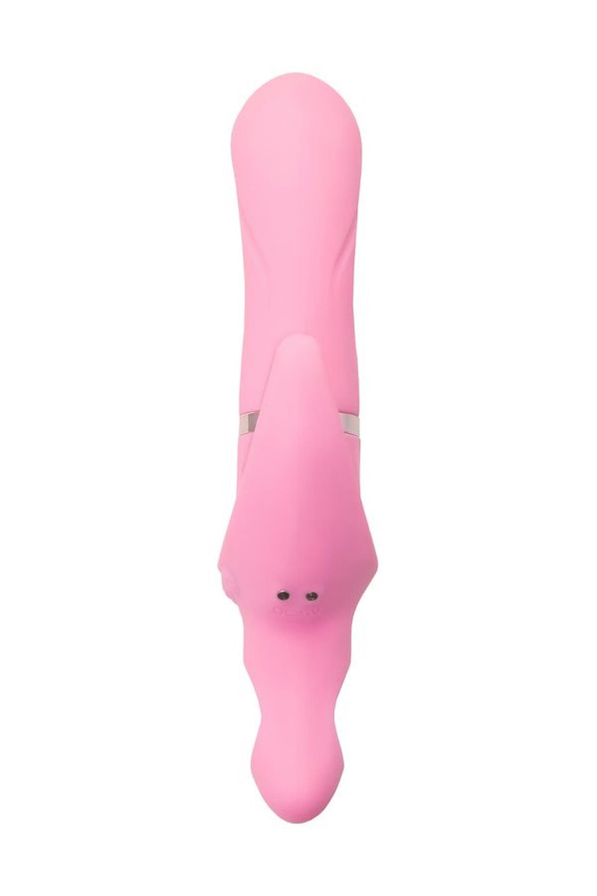 2-Wibrator króliczek obrotowy JOS Twistme różowy silikonowy USB 19.5 cm-2
