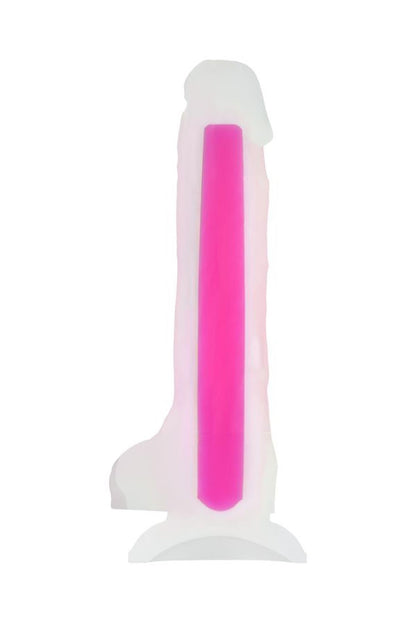 4-Dildo żelowe świecące Peter Glow Beyond różowe 16,5 cm-4