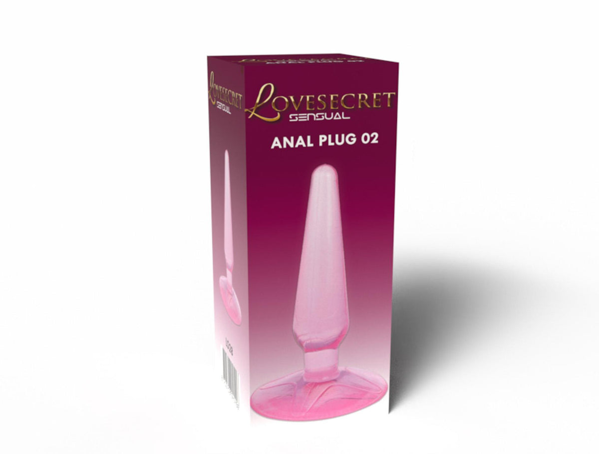2-Korek analny Lovesecret z przyssawką różowy 11 cm-2