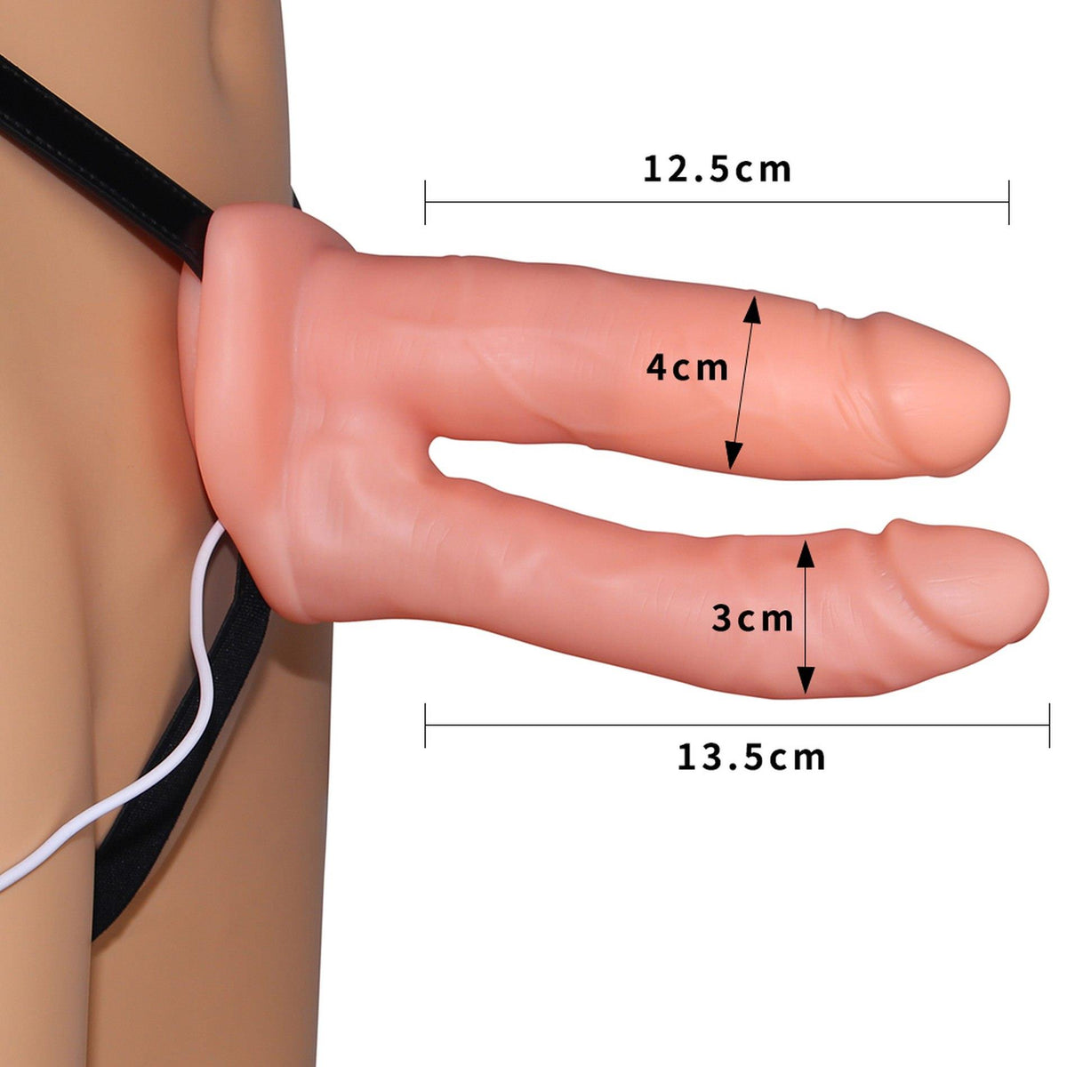 3-Strap on wibrujący Lovetoy do podwójnej penetracji-3