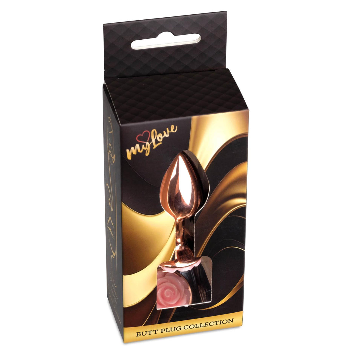 1-Biżuteria analna stalowa Rose Peach MyLove Toys 7 cm-1