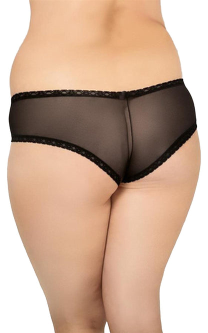 2-Stringi Plus Size SoftLine Collection koronkowe czarne 3XL-2