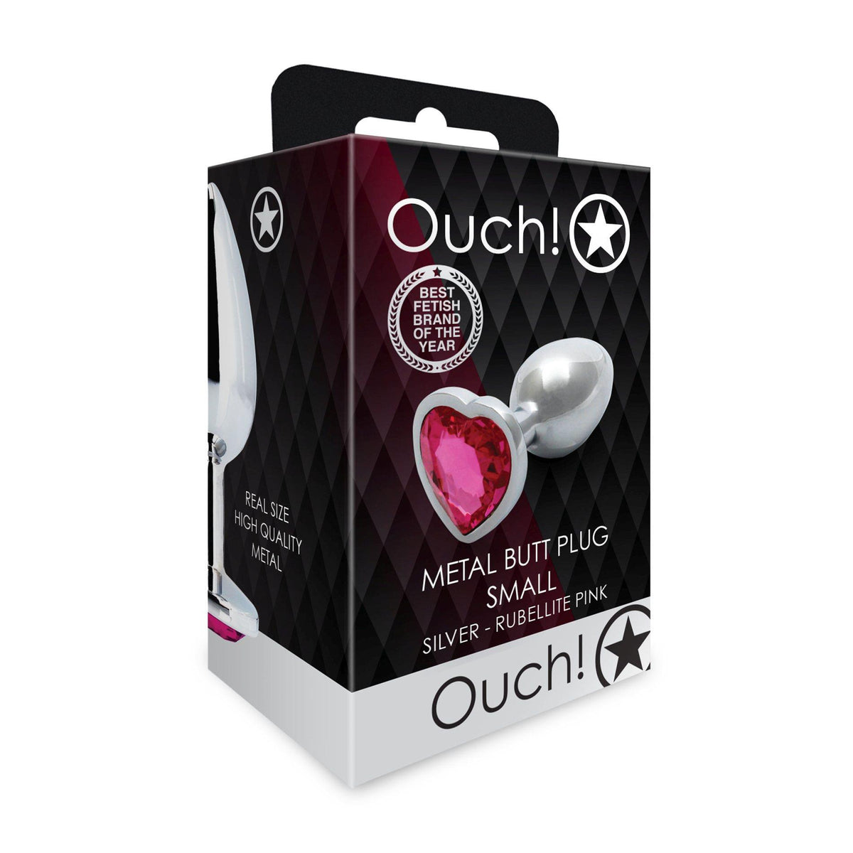 3-Korek analny Heart Gem Ouch mały 6 cm-3