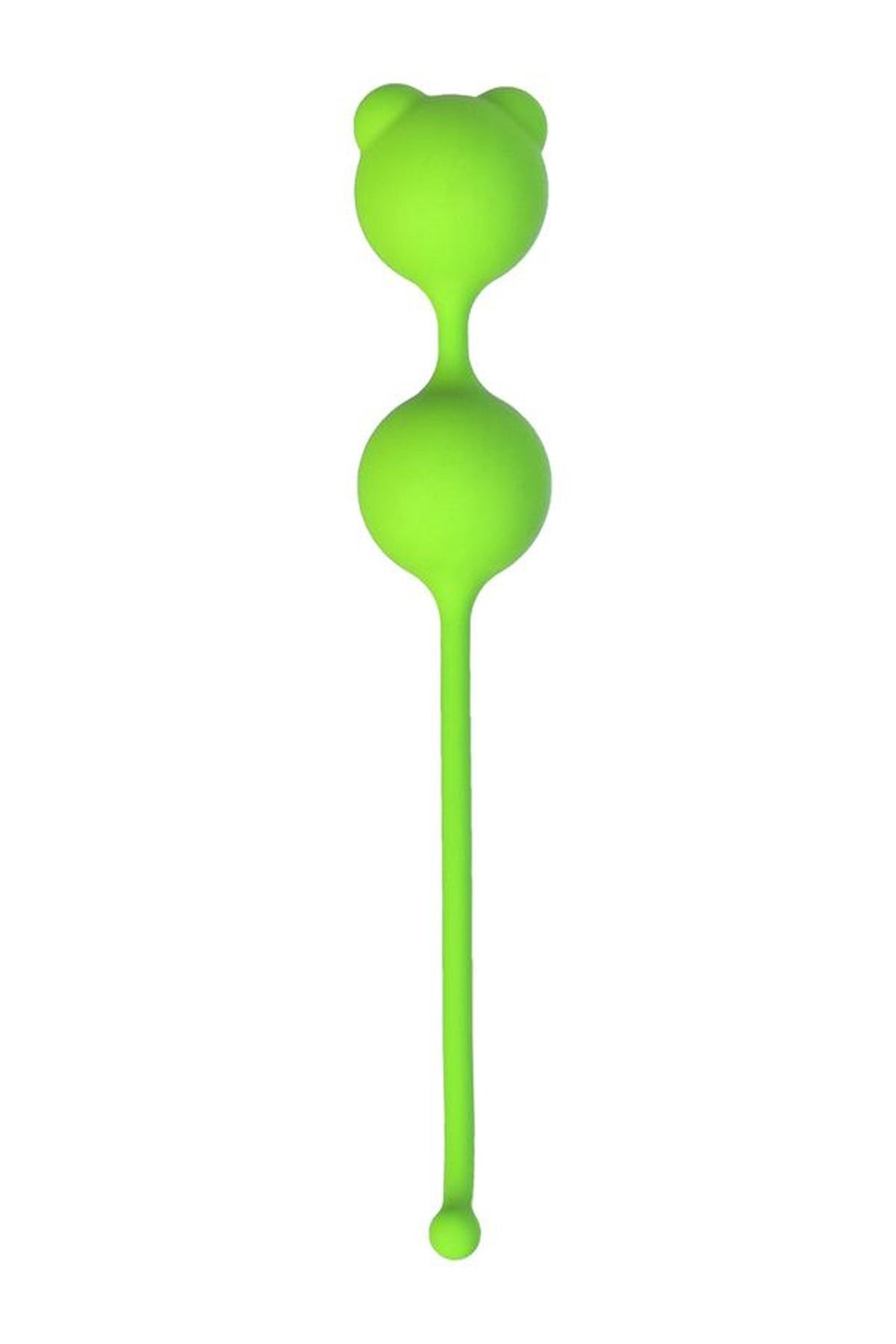 2-Kulki waginalne silikonowe A Toys Meeko zielone 16 cm-2