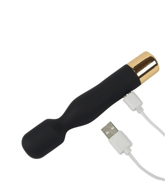 2-Masażer wibracyjny silikonowy B Series Lyla czarny USB 7 trybów-2