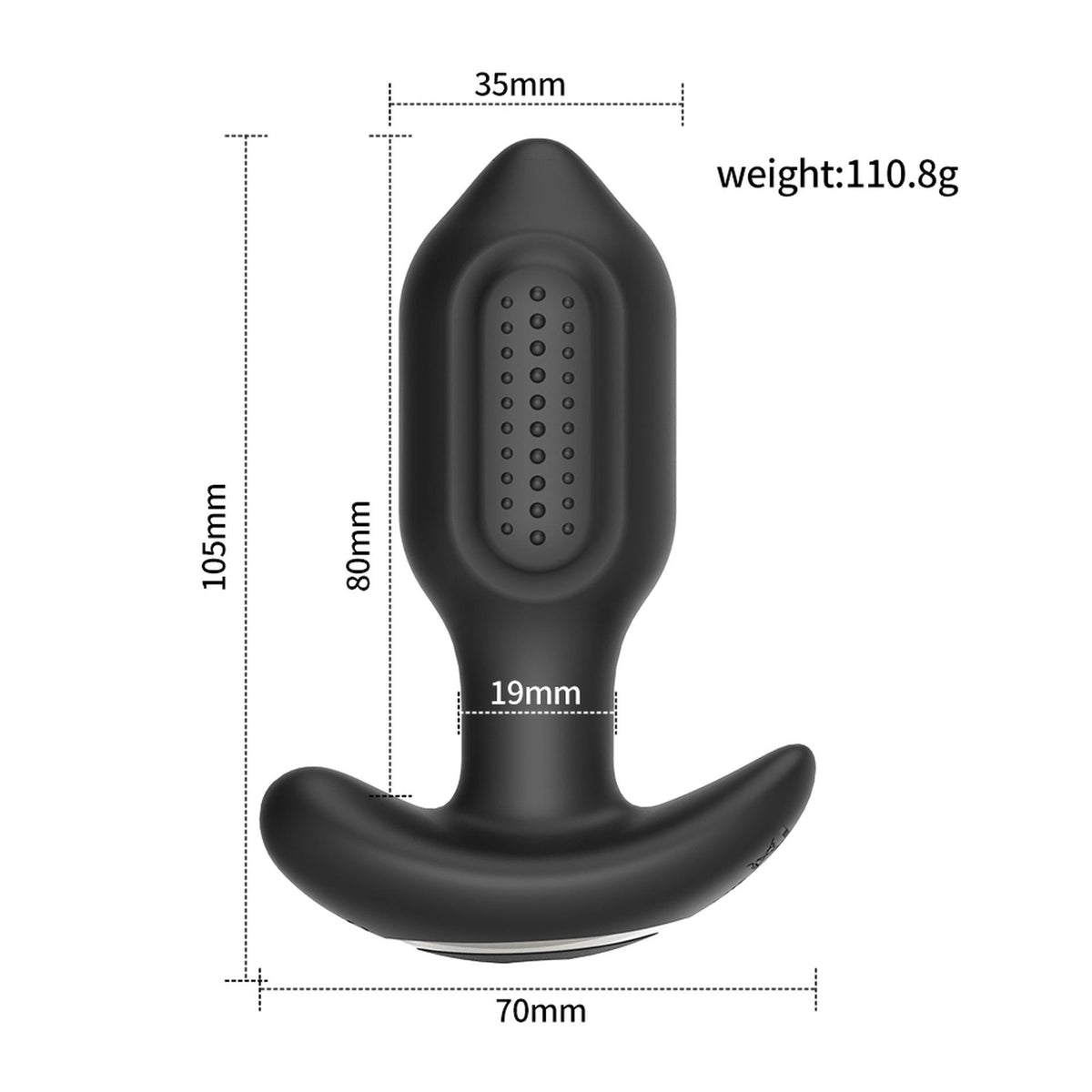 2-Wibrujący korek analny Bliss APP silikonowy USB-2