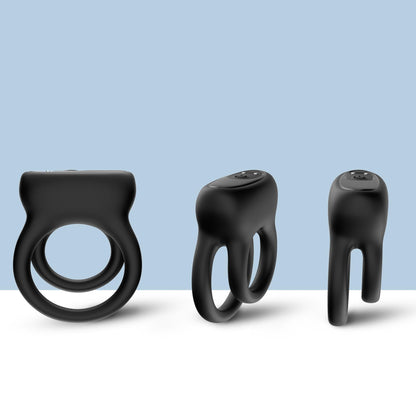 2-Pierścień wibrujący Dualo 9 funkcji czarny USB-2
