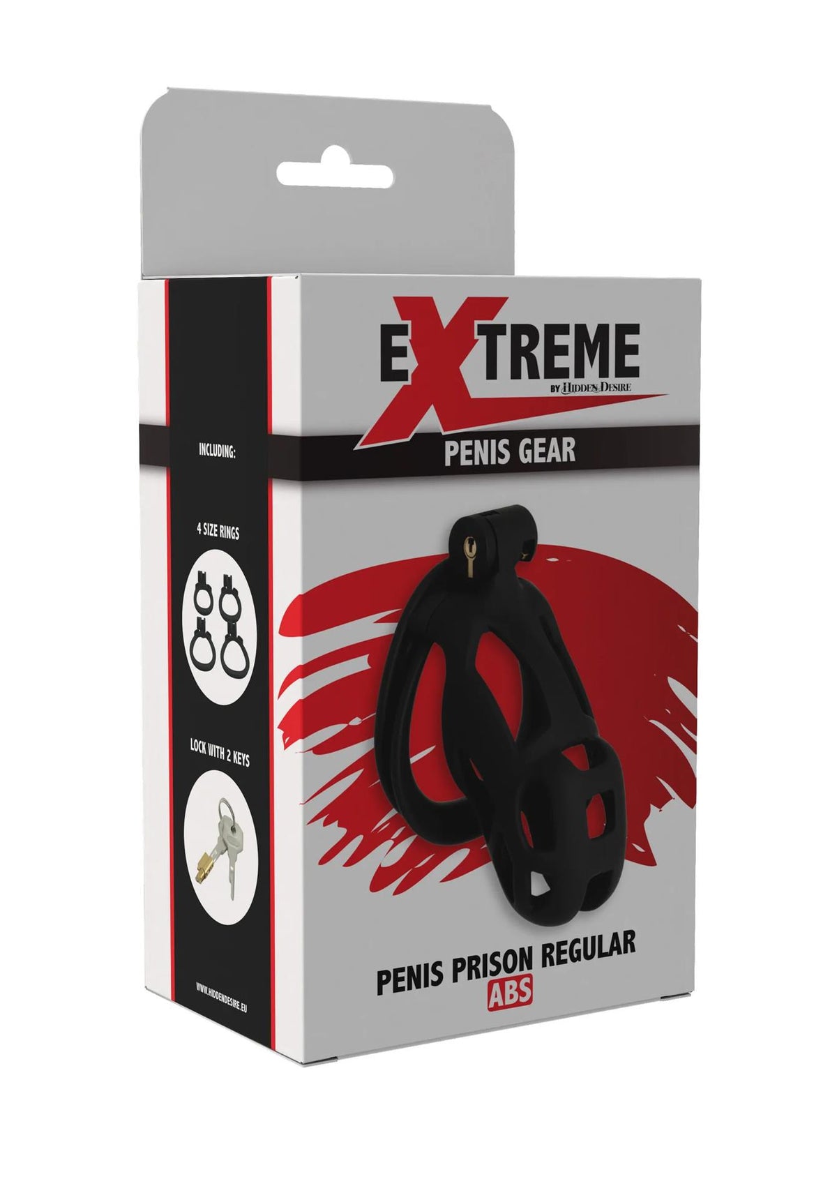 3-Pas cnoty Penis Prison Hidden Desire czarny 10 cm-3
