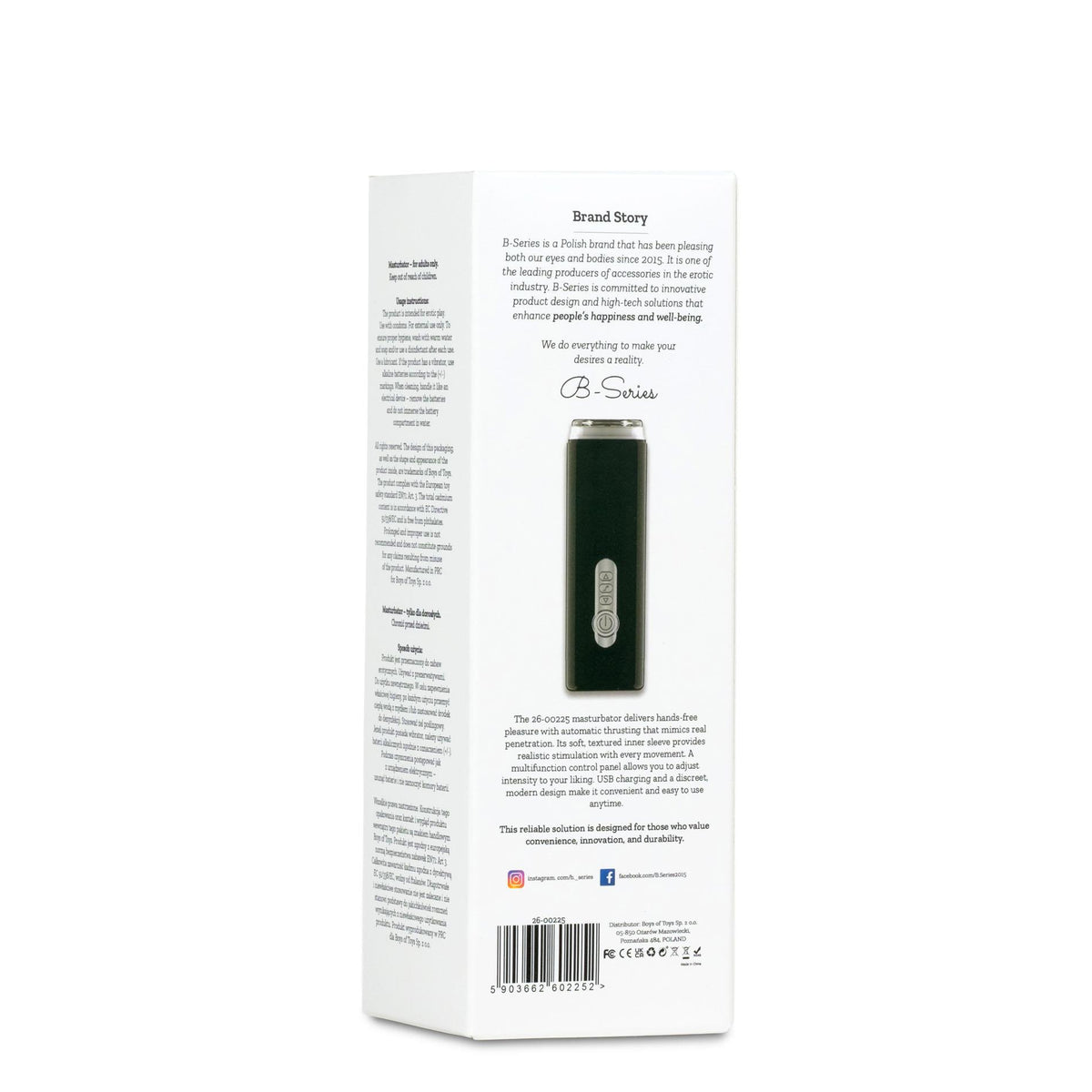 1-Automatyczny masturbator z ruchami posuwistymi B-Series Lyla USB 23 cm-1