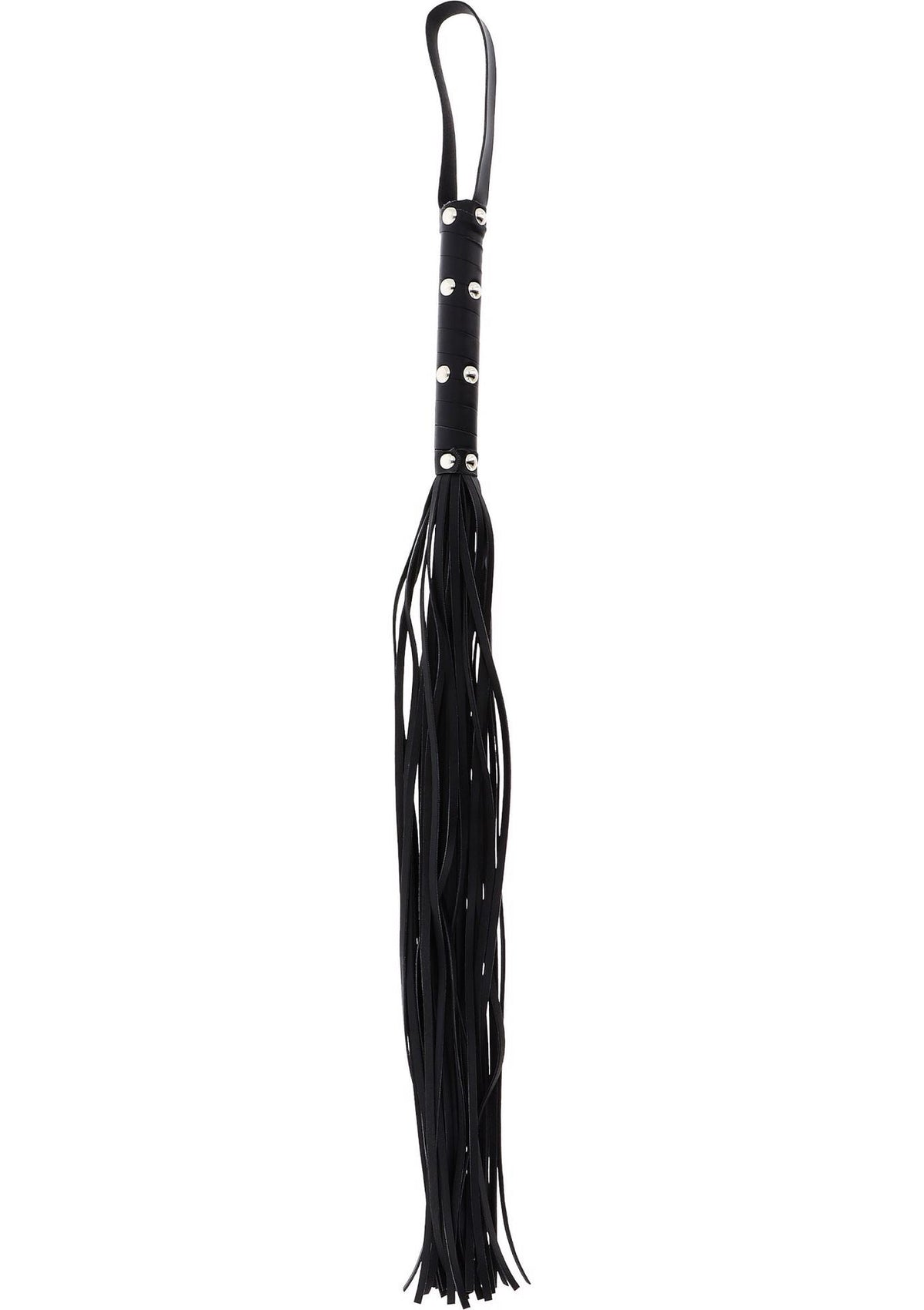 3-Pejcz z ćwiekami Hidden Desire czarny 75 cm-3
