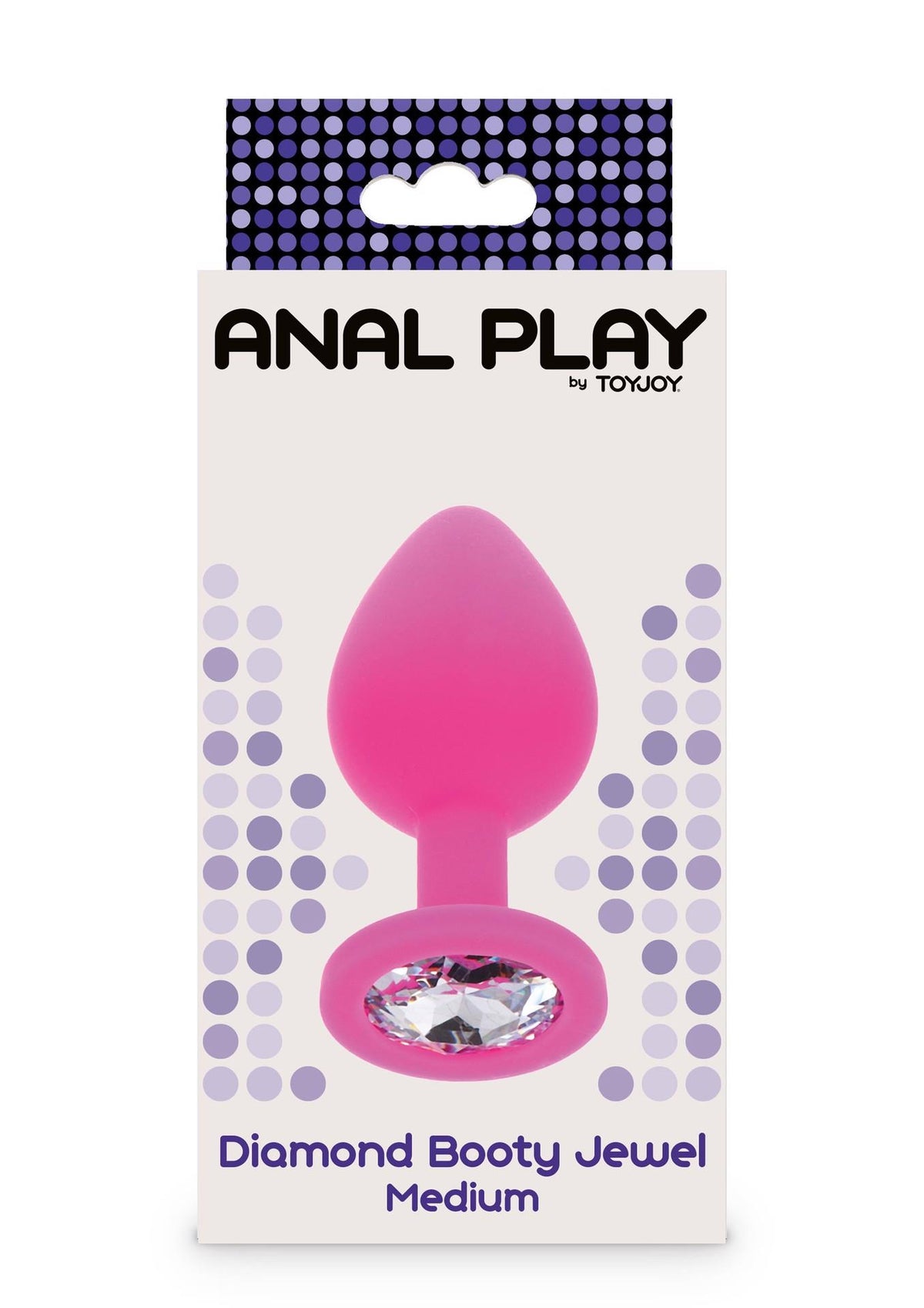 3-Korek analny Diamond Booty Jewel ToyJoy różowy 8 cm-3