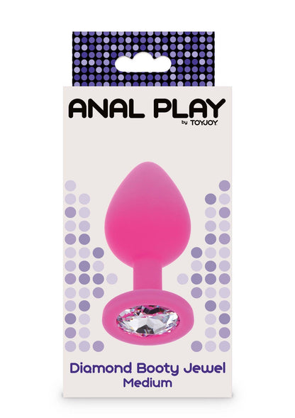 3-Korek analny Diamond Booty Jewel ToyJoy różowy 8 cm-3