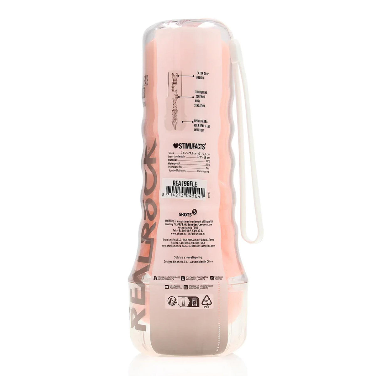 3-Masturbator waginalny RealRock Easy Rider cielisty TPE 21,5 cm-3