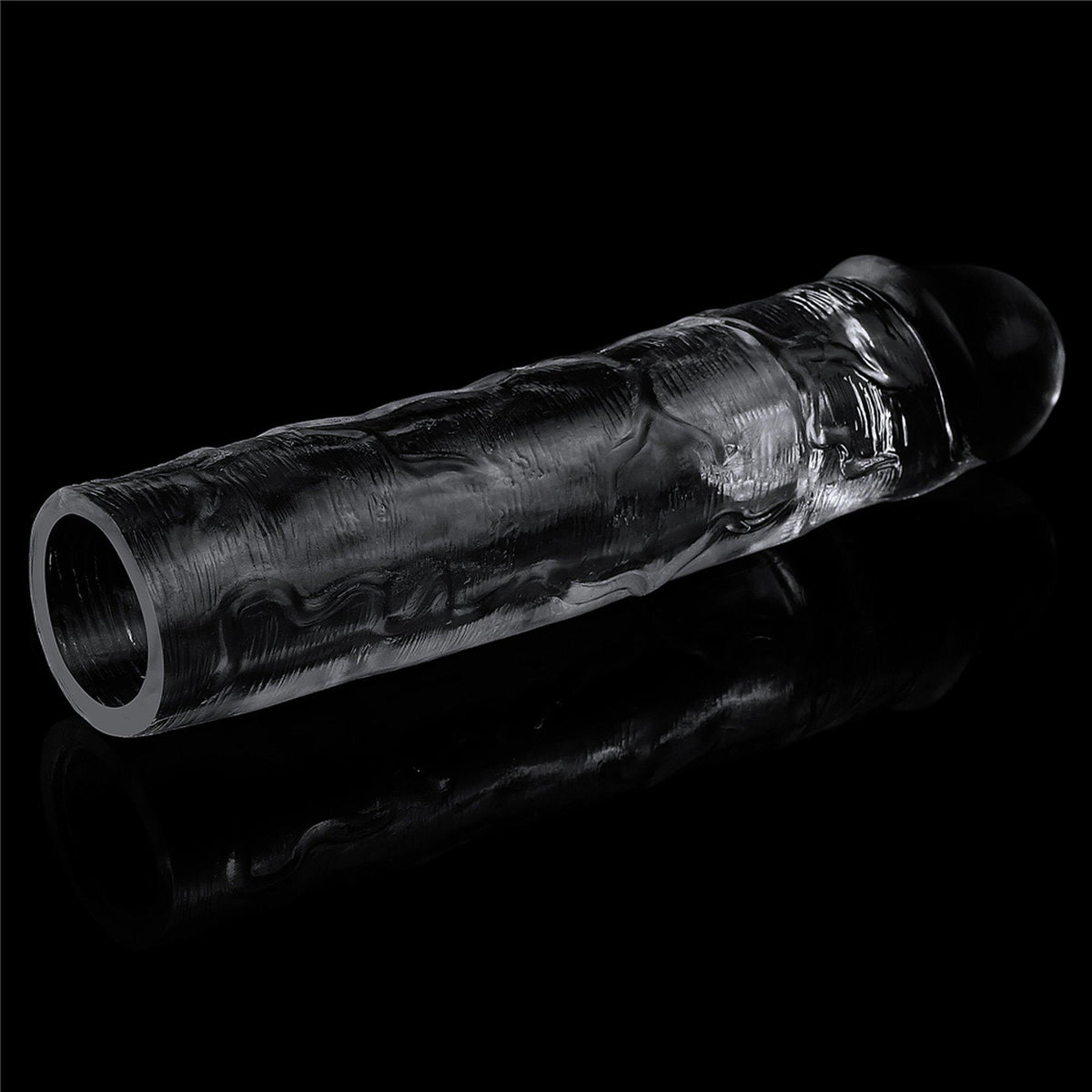 3-Flawless Clear Penis Sleeve Add 2''-3