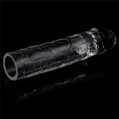 3-Flawless Clear Penis Sleeve Add 2''-3