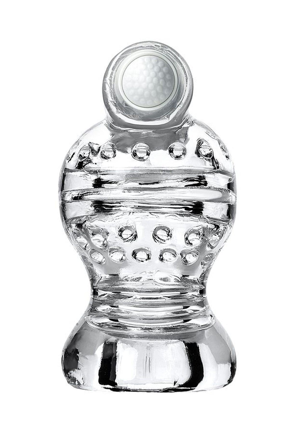 1-Masturbator wibrujący Lingam Shakti transparentny 9 cm-1