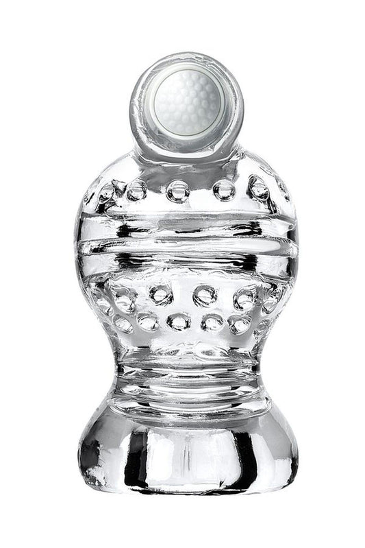 1-Masturbator wibrujący Lingam Shakti transparentny 9 cm-1