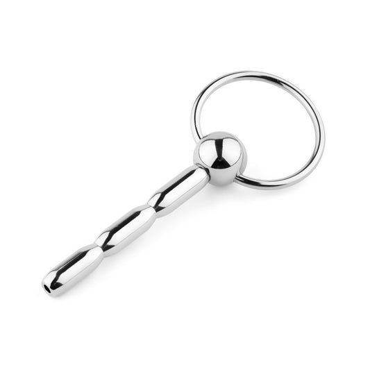 2-Stalowy plug do cewki z pierścieniem 10 cm HeavyFun-2