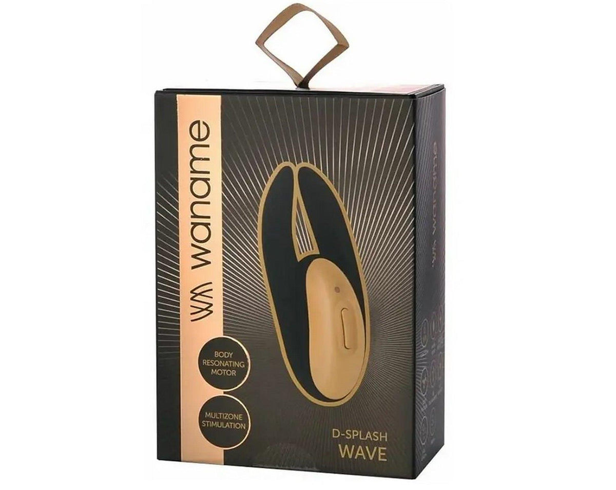 3-Masażer WANAME Wave złoto czarny silikon USB 9 cm-3