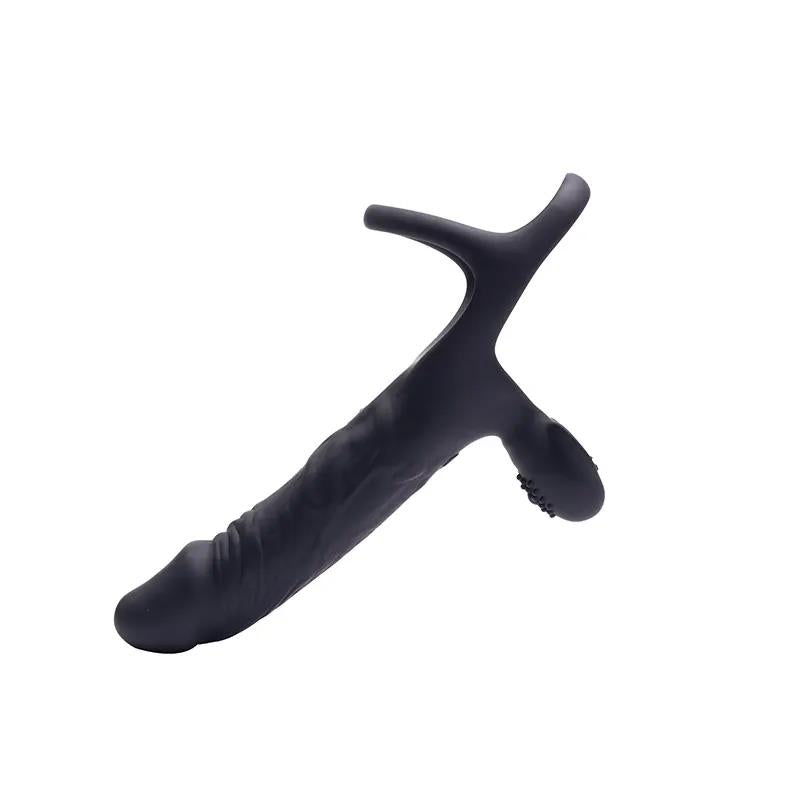 3-Dildo wibrujące do podwójnej penetracji Fantasy Hephaestus USB 19,5 cm-3