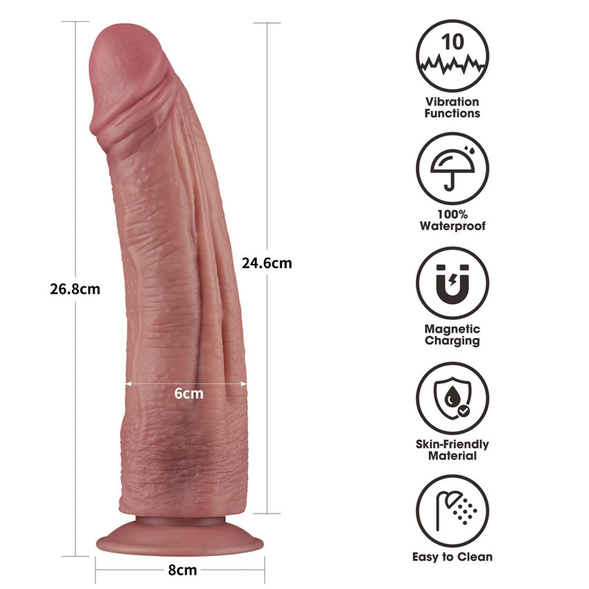 2-10.5'' Vibrating Dual Density Power Cock-2